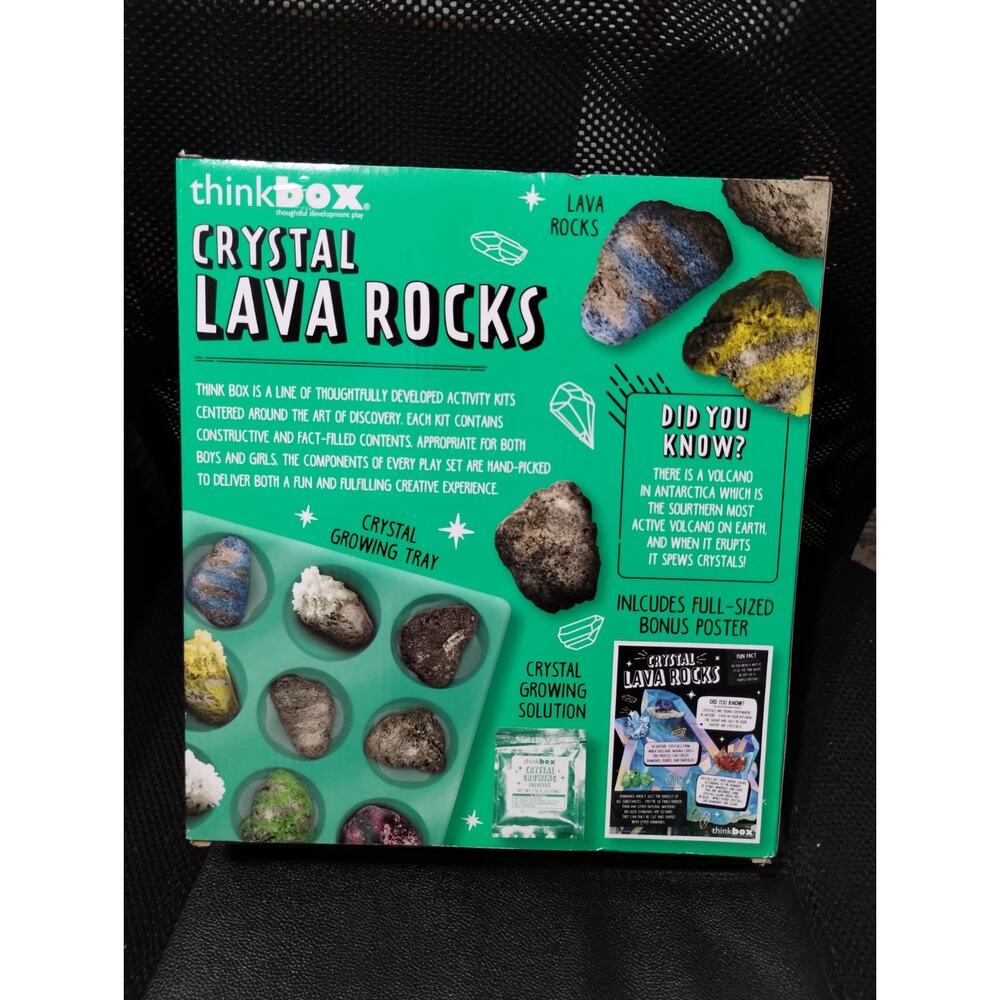 Think Box Crystal Lava Rocks Science Kit STEM Multi Color New Educational - Picture 7 of 7
